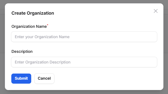 fill organization name with your institution or your publishing