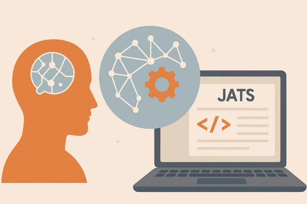 AI for JATS XML Authoring is becoming an important solution as scientific publications shift to digital formats. This article discusses how AI can reduce manual tagging work, accompanied by examples of its application when creating JATS XML using JATS Editor.