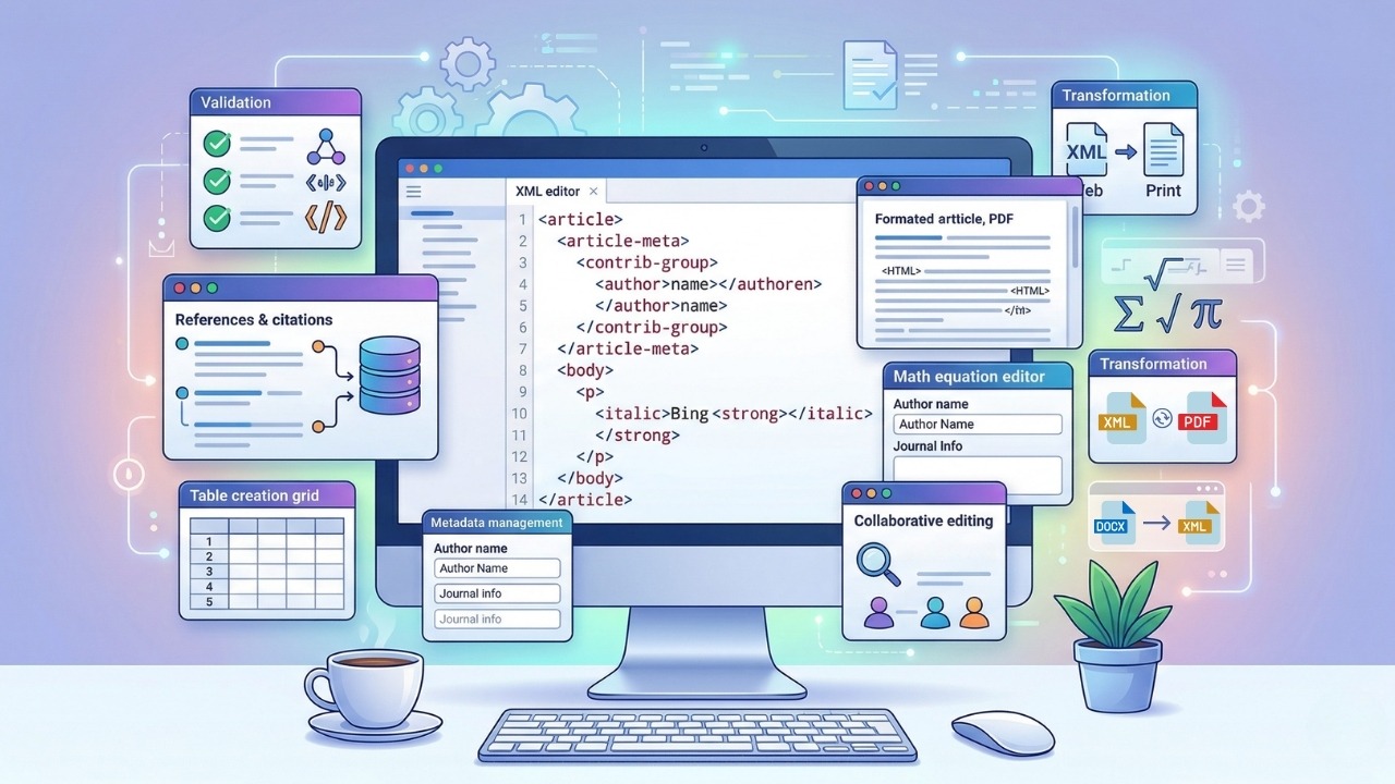Best JATS XML Editor for Journals: 10 Features That Cut Editorial Manual Work